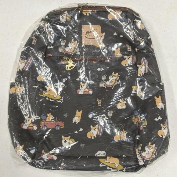 Waterproof Corgi Backpack Convertible Sling Bag - Picture 8 of 13